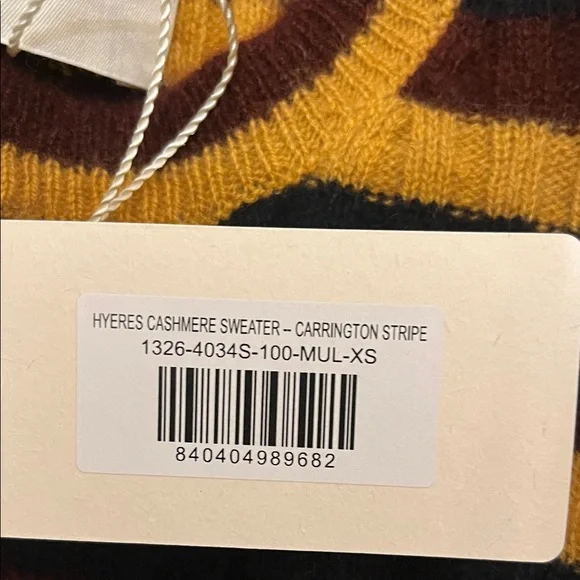 DÔEN Hyeres Cashmere Sweater in Carrington Stripe - Picture 6 of 10